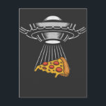 Vintage UFO Pizza Abduction Alien Retro Spaceship Postcard<br><div class="desc">Do you believe in UFO and Alien Abduction? Then you will love this Science Fiction Gift. The perfect Surprise for a Extraterrestrial,  Spaceship,  and Galaxy Enthusiast.</div>
