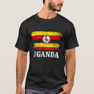 Vintage Uganda Flag For Ugandan Gift T-Shirt