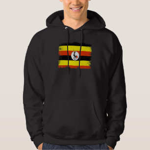 Vintage Uganda Flag Ugandan Independence Day Hoodie