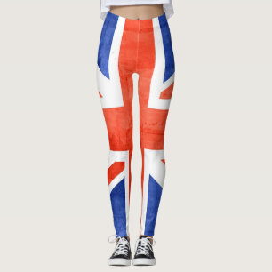 Vintage UK Flag #10 Leggings