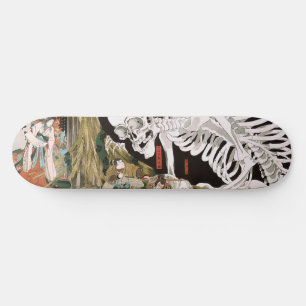 Vintage Ukiyo-e Kuniyoshi Skeleton Spectre Art Skateboard
