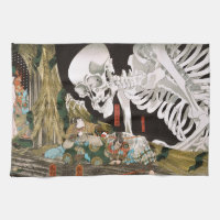 Vintage Ukiyo-e Kuniyoshi Skeleton Spectre Art