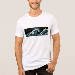 Vintage Ukiyo e Surfing Zen Meditation Shirt