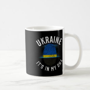 Vintage Ukraine Flag - It Is In My Dna - Ukrainian Coffee Mug