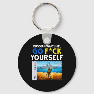 Vintage Ukraine Postage Stamp Flag Pride 2 Key Ring