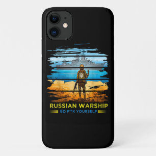 Vintage Ukraine Postage Stamp Flag Pride  Essentia iPhone 11 Case