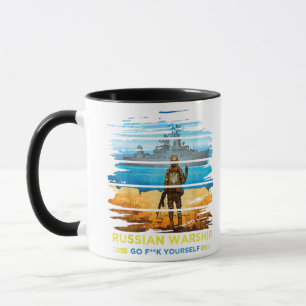 Vintage Ukraine Postage Stamp Flag Pride  Essentia Mug