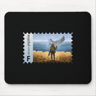 Vintage Ukraine Postage Stamp Flag Pride Mother's Mouse Pad