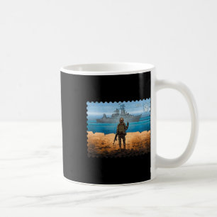 Vintage Ukraine Postage Stamps Flag Pride Coffee Mug