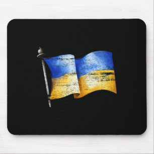 Vintage Ukraine Support Ukraine Stand With Ukraine Mouse Pad