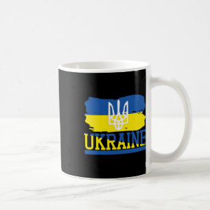 Vintage Ukraine Ukrainian Flag Pride 3 Coffee Mug
