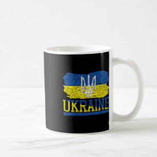 Vintage Ukraine Ukrainian Flag Pride 6 Coffee Mug
