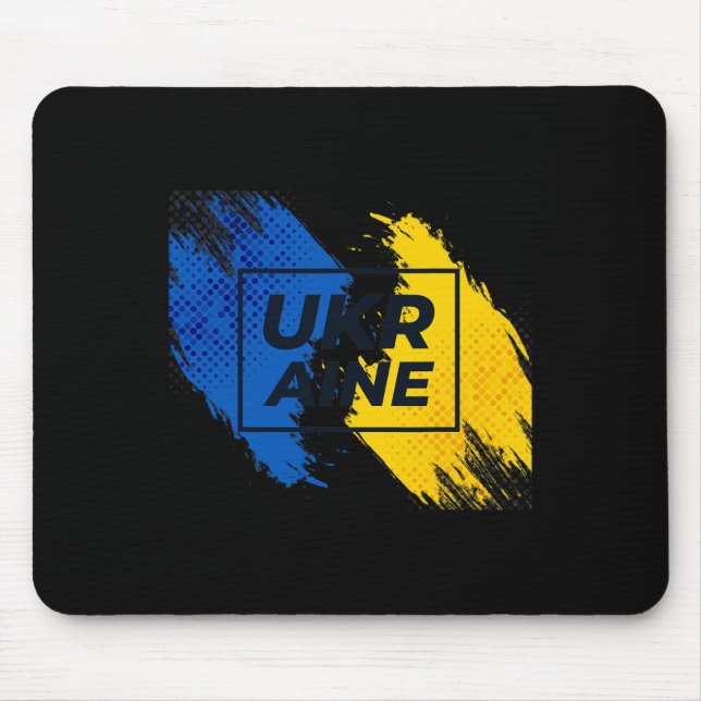 Vintage Ukraine Ukrainian Flag Pride 7  Mouse Pad (Front)