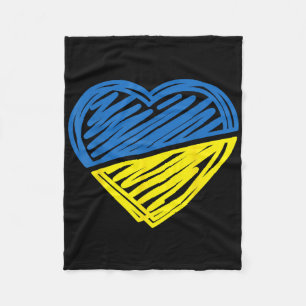 Vintage Ukraine Ukrainian Flag Pride Ukraine Flag Fleece Blanket
