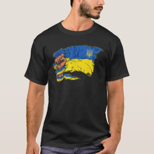 Vintage Ukraine Ukrainian Flag Pride Ukraine Flag T-Shirt