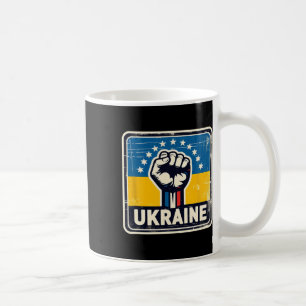 Vintage Ukrainian Bynner Fan Ukraine Flag Retro Ar Coffee Mug