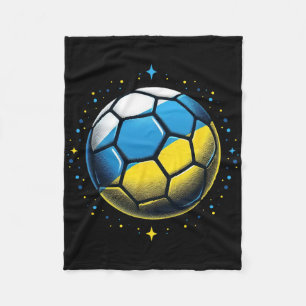 Vintage Ukrainian Bynner Fan Ukraine Flag Retro Ar Fleece Blanket