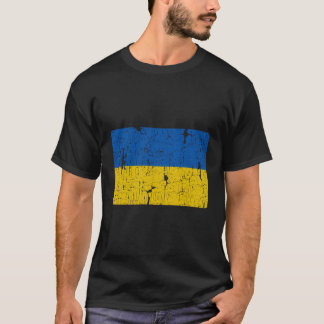 Vintage Ukrainian Flag Of Ukraine Retro Style Men T-Shirt