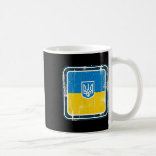 Vintage Ukrainian Nner Fan Ukraine Flag Retro Art Coffee Mug