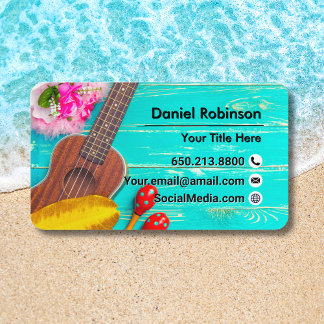 Vintage Ukulele Business Card