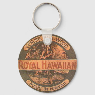 Vintage Ukulele Label Keychain