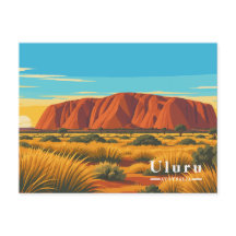 Vintage Uluru Australia Travel