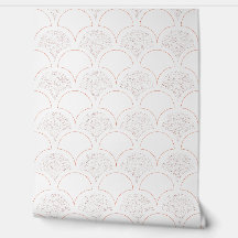 Vintage umbrella pattern - Coral