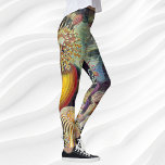 Vintage Underwater Sea Anemones by Ernst Haeckel Leggings<br><div class="desc">Have fun with exercise in these stretchy, comfortable leggings! Or just hang out in style and relax after a long day. Cute everyday stretch pants. Vintage illustration marine life biology design by Ernst Haeckel. A variety of colourful sea anemone animals (actiniae) found in the oceans. They are named Anemones after...</div>