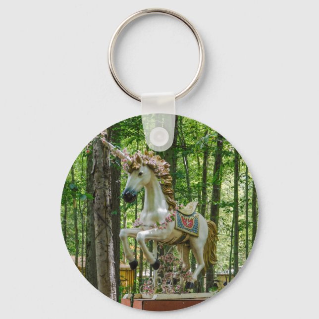 Vintage Unicorn Key Ring (Front)