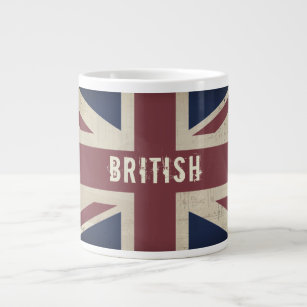 Vintage Union Jack BRITISH Jumbo Tea Mug