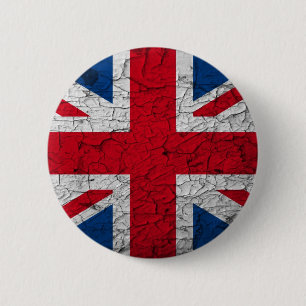 vintage Union Jack Button / pin / plug