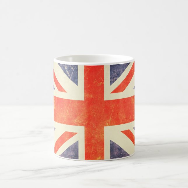 Vintage Union Jack flag Coffee Mug (Center)