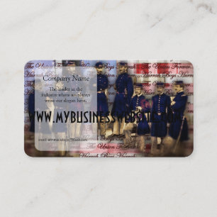 vintage Union Soldiers Union Forever Business Card