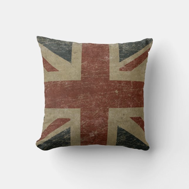 Vintage United Kingdom Flag Cushion (Front)