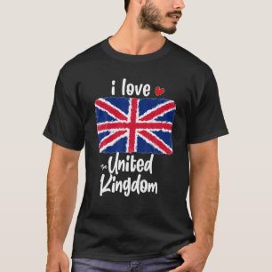Vintage United Kingdom Flag For Men Women Kids Sup T-Shirt