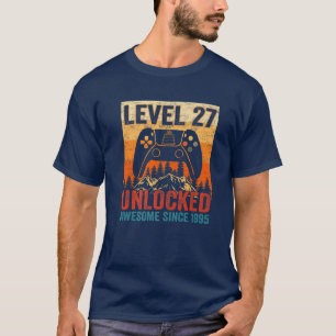 Vintage Unlocked Level 27 Retro Video Controller B T-Shirt