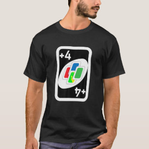 Vintage Uno Lover Cards Costume Halloween Matching T-Shirt