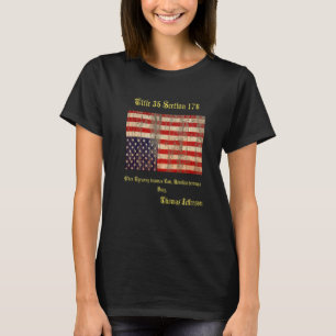 Vintage Upside Down American Flag Distressed Patri T-Shirt