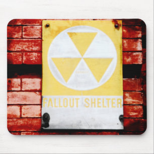 Vintage Urban Fallout Shelter Mouse Pad