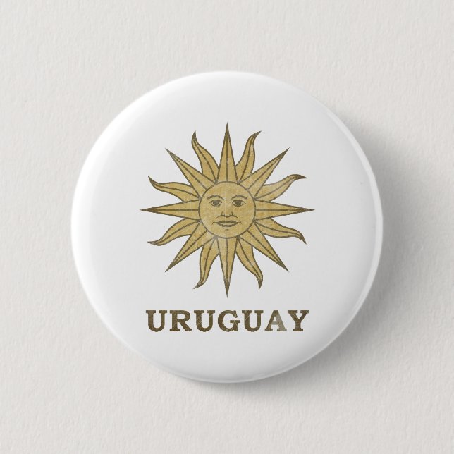 Vintage Uruguay 6 Cm Round Badge (Front)
