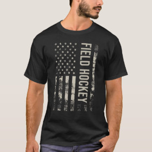 Vintage US American Flag Field Hockey T-Shirt