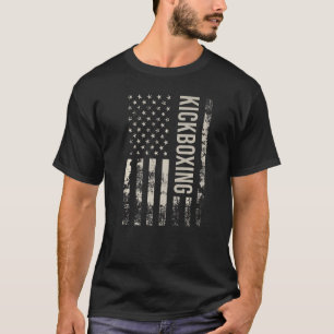 Vintage US American Flag Kickboxing T-Shirt