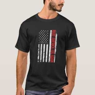 Vintage US American Flag Make America Tiki Again P T-Shirt