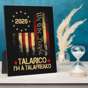 Vintage US Flag 2026 Patriotic Political Supporter Plaque