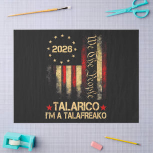 Vintage US Flag 2026 Patriotic Political Supporter Tissue Paper