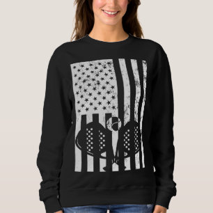 Vintage US Flag Paddle Dad Patriotic Paddle For M Sweatshirt