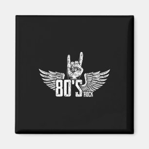 Vintage Usa 80 S Style Rock Concert Poster 80s Roc Magnet