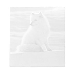 Vintage USA Alaska Arctic fox 1970 Notepad