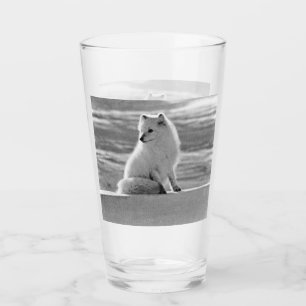 Vintage USA Alaska Arctic fox Glass