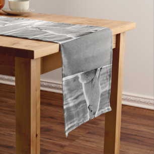 Vintage USA Alaska Arctic fox Short Table Runner